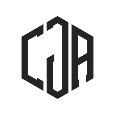CJA Logo Tasarımı. Altıgen şekil kullanan ilk Harf CJA Monogram Logosu