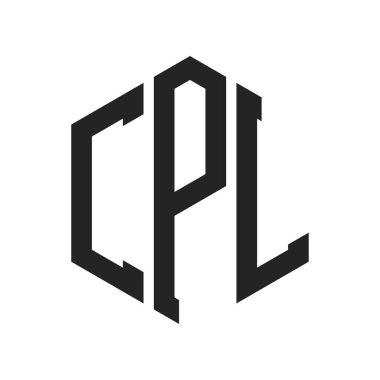 CPL Logo Tasarımı. İlk Harf CPL Monogram Logosu Hexagon şekli ile