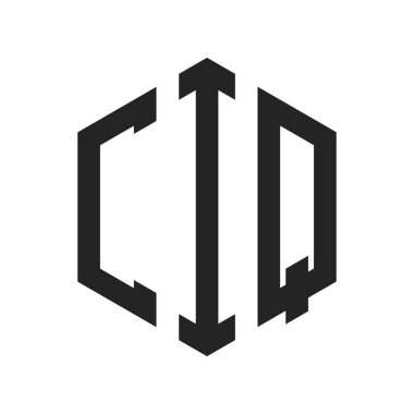 CIQ Logo Tasarımı. Altıgen şekil kullanan İlk Harf CIQ Monogram Logosu