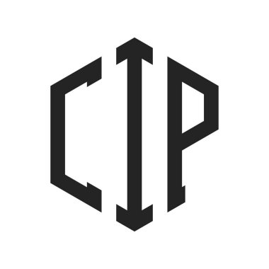 CIP Logo Tasarımı. İlk Harf CIP Monogram Logosu Altıgen şekilli
