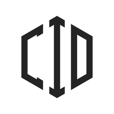 CID Logo Tasarımı. Altıgen şekilli İlk Harf CID Monogram Logosu