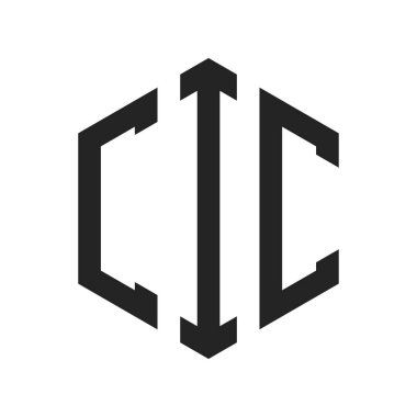 CIC Logo Tasarımı. Altıgen şekil kullanan İlk Harf CIC Monogram Logosu
