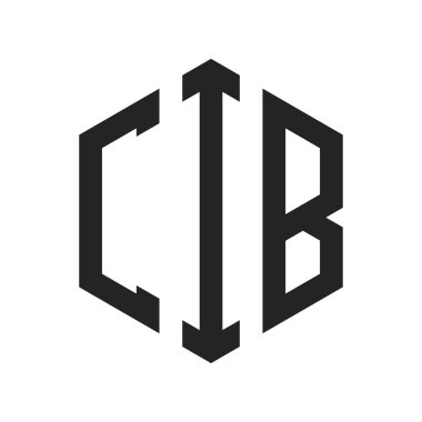 CIB Logo Tasarımı. Altıgen şekilli ilk harf CIB Monogram logosu
