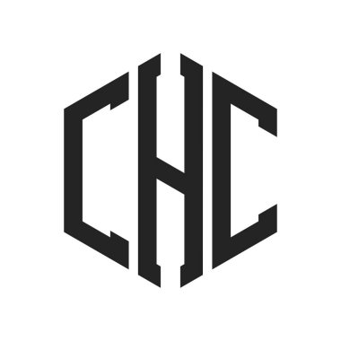 CHC Logo Tasarımı. İlk Harf CHC Monogram Logosu Altıgen şekilli
