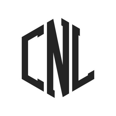 CNL Logo Tasarımı. Altıgen şekil kullanan İlk Harf CNL Monogram Logosu
