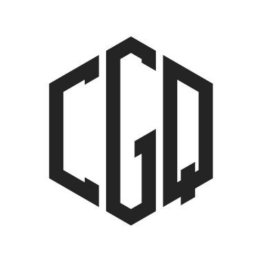 CGQ Logo Tasarımı. Altıgen şekil kullanan ilk Harf CGQ Monogram Logosu