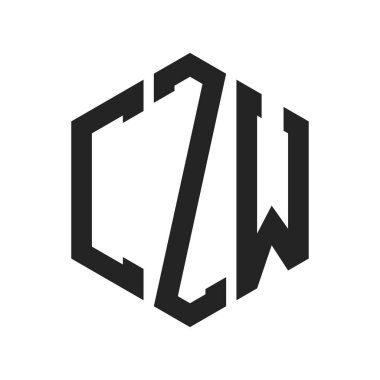 CZW Logo Tasarımı. Altıgen şekil kullanan ilk Harf CZW Monogram Logosu