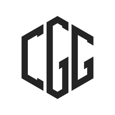 CGG Logo Tasarımı. İlk Harf CGG Monogram Logosu Hexagon şekli ile