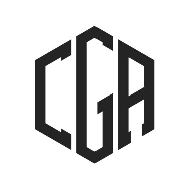 CGA Logo Tasarımı. Altıgen şekil kullanan ilk Harf CGA Monogram Logosu