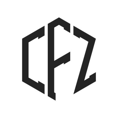 CFZ Logo Tasarımı. Altıgen şekil kullanan ilk Harf CFZ Monogram Logosu