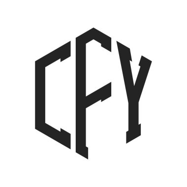 CFY Logo Tasarımı. Altıgen şekilli ilk Harf CFY Monogram Logosu