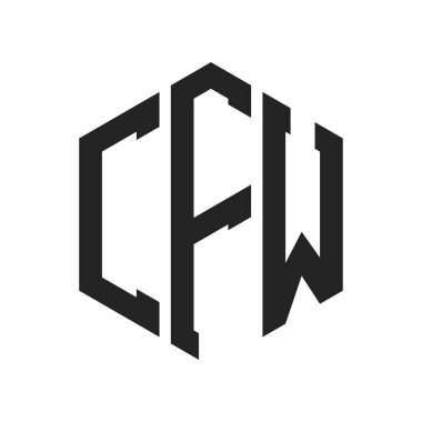 CFW Logo Tasarımı. Altıgen şekil kullanan ilk Harf CFW Monogram Logosu