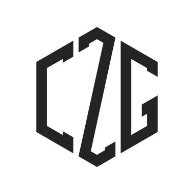 CZG Logo Tasarımı. Altıgen şekil kullanan ilk Harf CZG Monogram Logosu