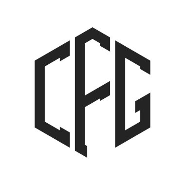 CFG Logo Tasarımı. İlk Harf CFG Monogram Logosu Hexagon şekli ile