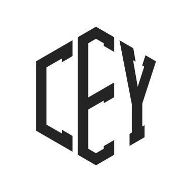 CEY Logo Tasarımı. Altıgen şekil kullanan ilk Harf CEY Monogram Logosu