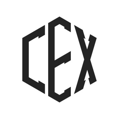 CEX Logo Tasarımı. Altıgen şekil kullanan ilk Harf CEX Monogram Logosu