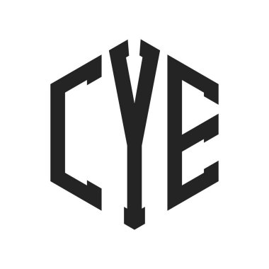 CYE Logo Tasarımı. Altıgen şekil kullanan ilk Harf CYE Monogram Logosu