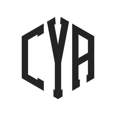 CYA Logo Tasarımı. Altıgen şekil kullanan ilk Harf CYA Monogram Logosu