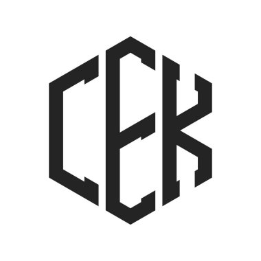 CEK Logo Tasarımı. Altıgen şekil kullanan ilk Mektup CEK Monogram Logosu