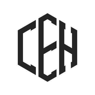 CEH Logo Tasarımı. Altıgen şekil kullanan ilk Mektup CEH Monogram logosu