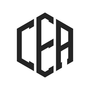 CEA Logo Tasarımı. Altıgen şekil kullanan ilk Mektup CEA Monogram logosu