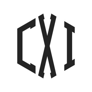 CXI Logo Tasarımı. Altıgen şekil kullanan ilk Harf CXI Monogram Logosu