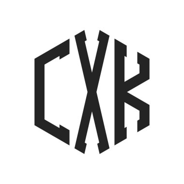 CXK Logo Tasarımı. Altıgen şekil kullanan ilk Harf CXK Monogram Logosu