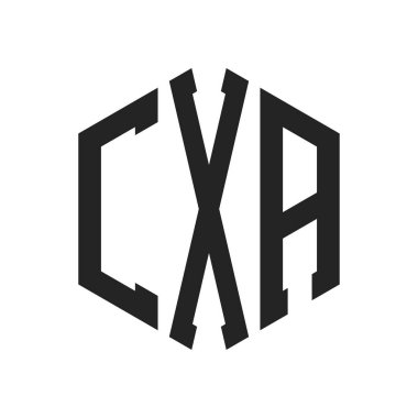 CXA Logo Tasarımı. Altıgen şekil kullanan ilk Harf CXA Monogram Logosu