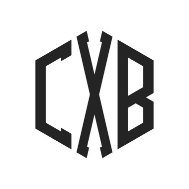 CXB Logo Tasarımı. Altıgen şekil kullanan ilk Harf CXB Monogram Logosu