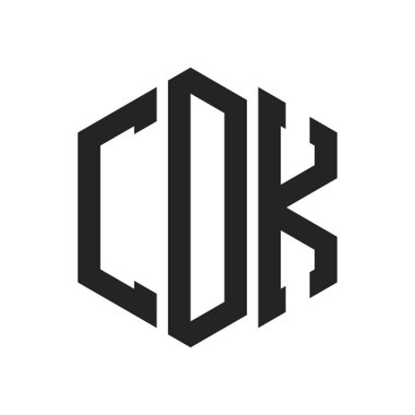 CDK Logo Tasarımı. Altıgen şekil kullanan İlk Harf CDK Monogram Logosu