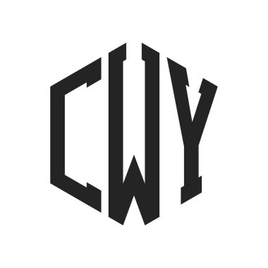 CWY Logo Tasarımı. Altıgen şekilli ilk Harf CWY Monogram Logosu
