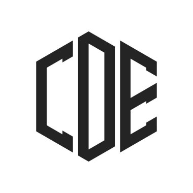 CDE Logo Tasarımı. Altıgen şekil kullanan ilk Harf CDE Monogram Logosu