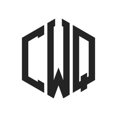 CWQ Logo Tasarımı. Altıgen şekil kullanan ilk Harf CWQ Monogram Logosu