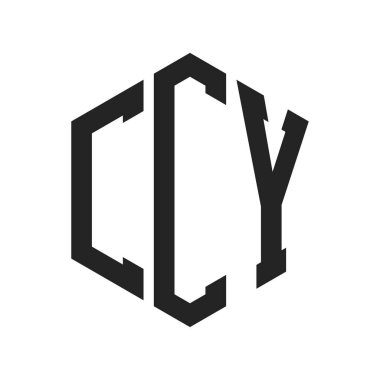 CCY Logo Tasarımı. Altıgen şekilli İlk Harf CCY Monogram Logosu