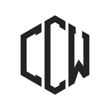CCW Logo Tasarımı. Altıgen şekilli ilk Harf CCW Monogram Logosu