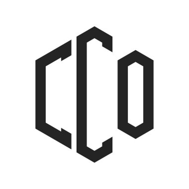 CCO Logo Tasarımı. Altıgen şekilli ilk Harf CCO Monogram Logosu
