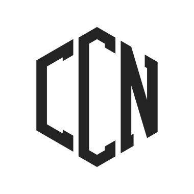CCN Logo Tasarımı. Altıgen şekilli ilk Harf CCN Monogram Logosu
