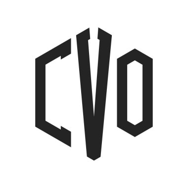 CVO Logo Tasarımı. Altıgen şekil kullanan ilk Harf CVO Monogram Logosu