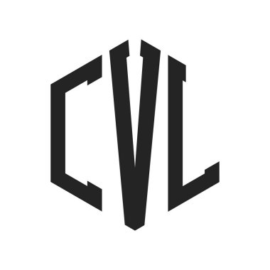 CVL Logo Tasarımı. Altıgen şekil kullanan ilk Harf CVL Monogram Logosu