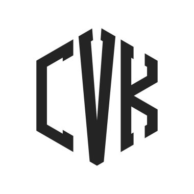 CVK Logo Tasarımı. Hexagon şekli kullanan ilk Harf CVK Monogram Logosu