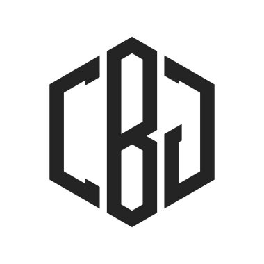 CBJ Logo Tasarımı. Altıgen şekil kullanan ilk Harf CBJ Monogram Logosu