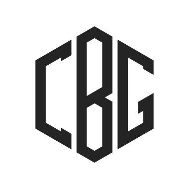 CBG Logo Tasarımı. İlk Harf CBG Monogram Logosu Hexagon şekli ile