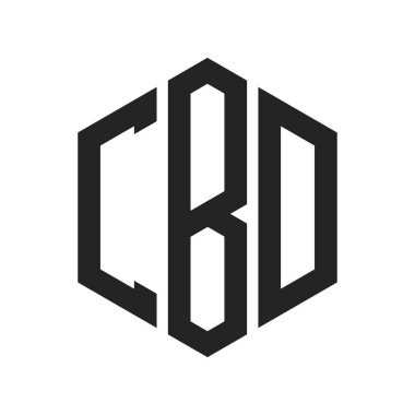 CBD Logo Tasarımı. Altıgen şekil kullanan ilk Harf CBD Monogram Logosu