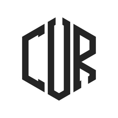 CUR Logo Tasarımı. Altıgen şekil kullanan ilk Harf CUR Monogram Logosu