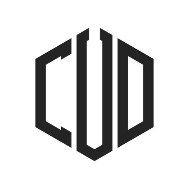 CUD Logo Tasarımı. Altıgen şekilli İlk Harf CUD Monogram Logosu