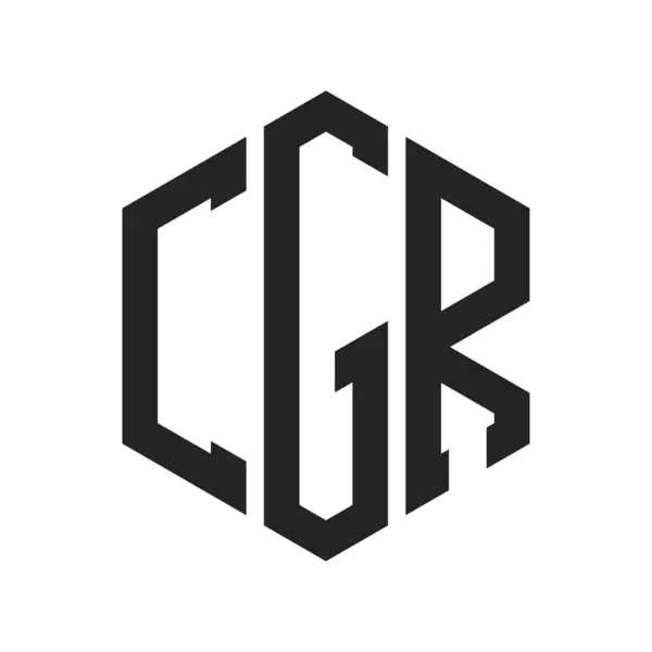 stock vector CGR Logo Design. Initial Letter CGR Monogram Logo using Hexagon shape