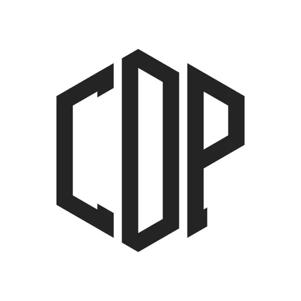stock vector CDP Logo Design. Initial Letter CDP Monogram Logo using Hexagon shape