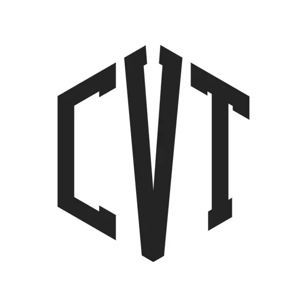 stock vector CVT Logo Design. Initial Letter CVT Monogram Logo using Hexagon shape