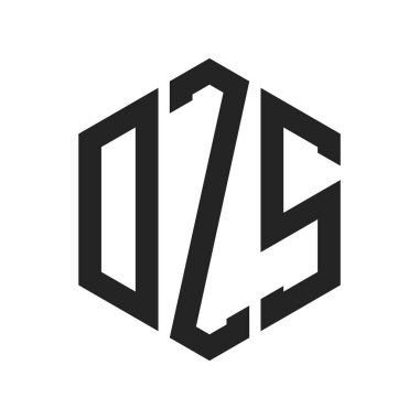 DZS Logo Tasarımı. Altıgen şekil kullanan İlk Harf DZS Monogram Logosu