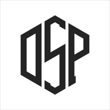 DSP Logo Tasarımı. Altıgen şekil kullanan ilk Harf DSP Monogram Logosu